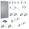 Triton Products 18 pc LocHook Assortment W/ (1) 18" W x 36" H Gray Epoxy 18-Gauge Steel Square Hole Pegboard LB18-1GH-Kit - alternate 8